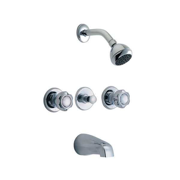 Waltec tub and shower valve with trim
